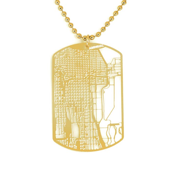 Dog Tag Chicago - Black for wholesale by Aminimal