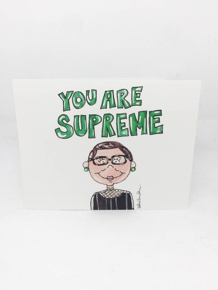 RBG You Are Supreme Card for wholesale by KAHRI