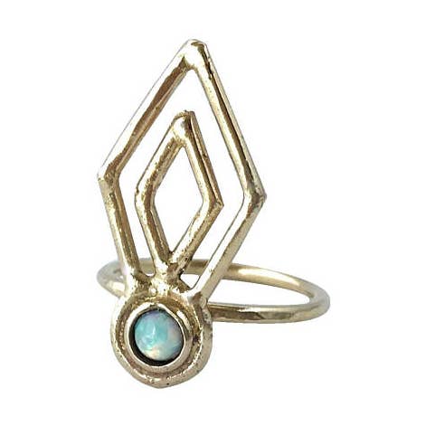 Delirium Ring With Opal for wholesale by Therese Kuempel Jewelry