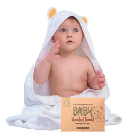 baby towel with neck strap