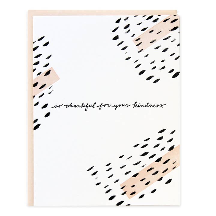 Carte de vœux So Thankful Kindness Brush | Coffret de 6 pour la vente par Ramona & Ruth