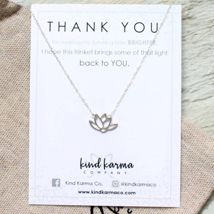 Kind Karma Company - Wholesale Halskettinghanger - Lotus ketting
