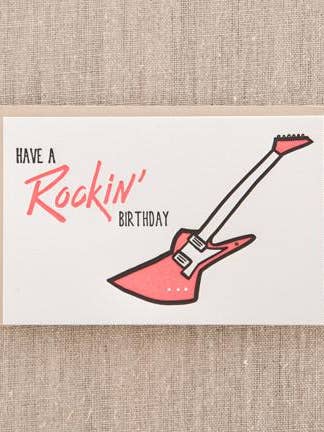 Rockin' Birthday Greeting Card for wholesale by Pike Street Press