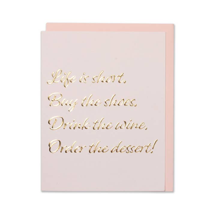 WowWordZ - Wholesale Birthday Card - Birthday Card – Fun, Witty - Life Is Short, Buy the Shoes 3