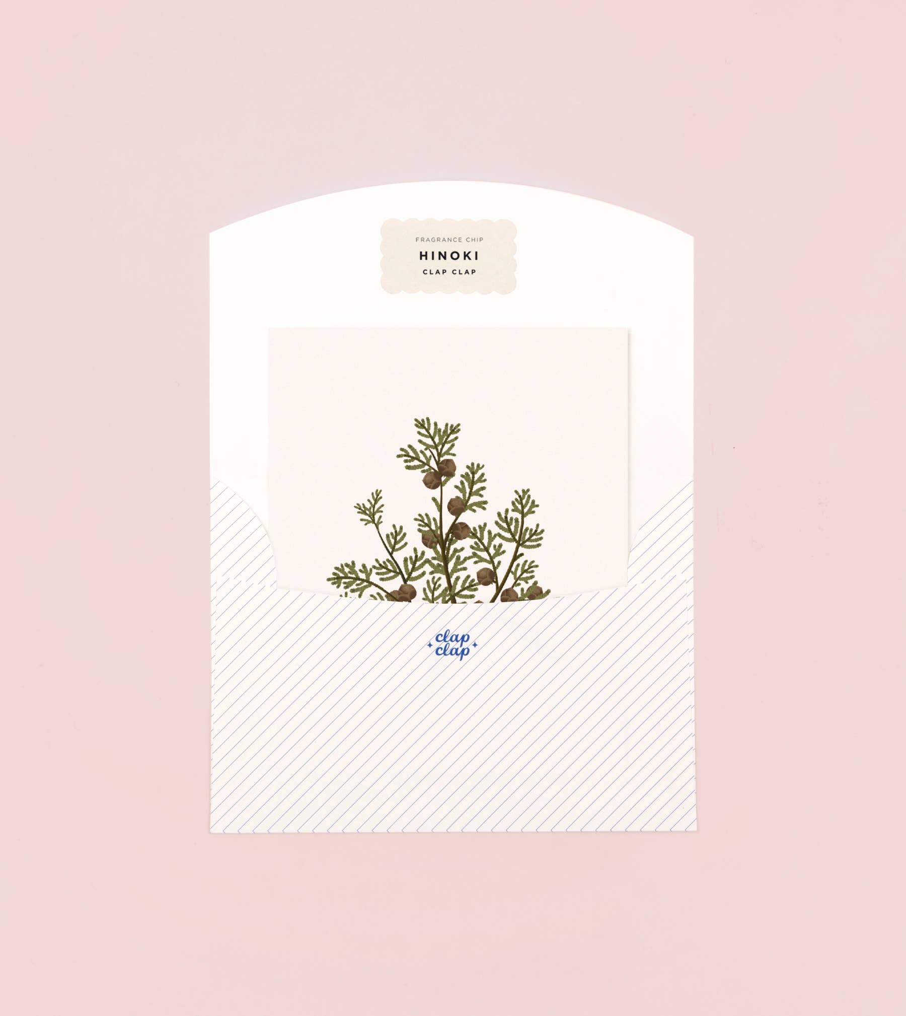Clap Clap - Wholesale Everyday Greeting Card - Botanical Scented Card - Hinoki1