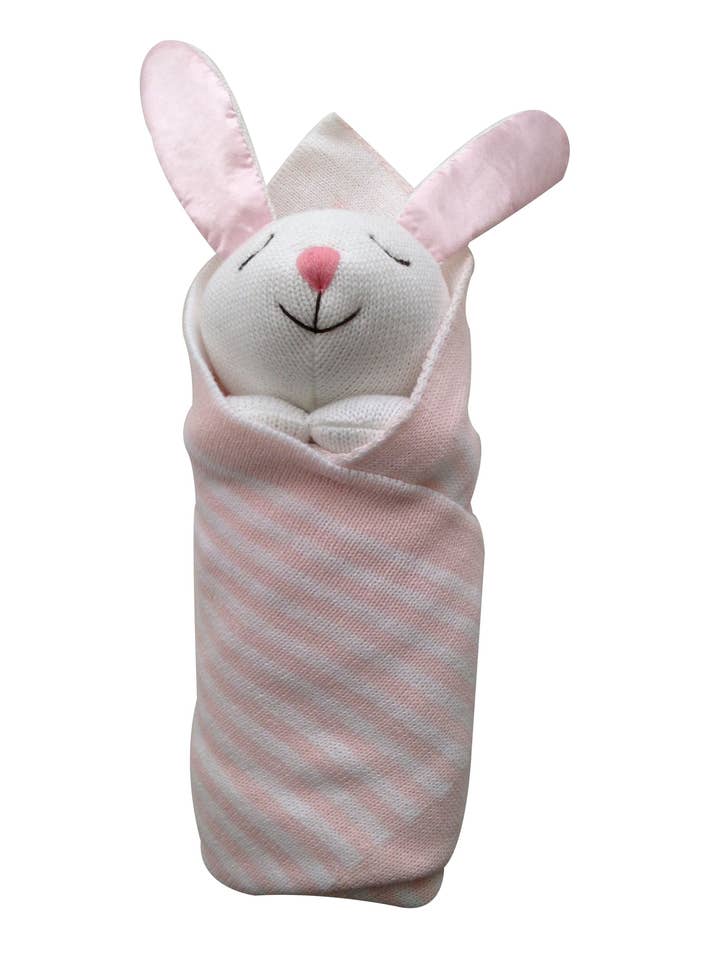 The Little Acorn - Wholesale Security/Cuddle Blanket - Baby - Rosie the Bunny Burrito Baby™
