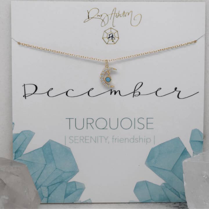 Turkis Halskæde - December for engroshandel hos Rory Ashton Jewelry