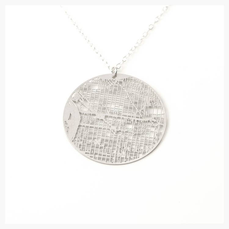 Aminimal - Wholesale Pendant/Charm Necklace - Silver - Philadelphia0