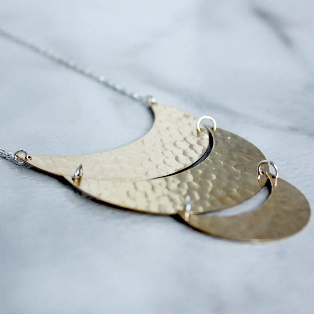 M.Liz Jewelry - Wholesale Pendant/Charm Necklace - Triple U-Moon Necklace2