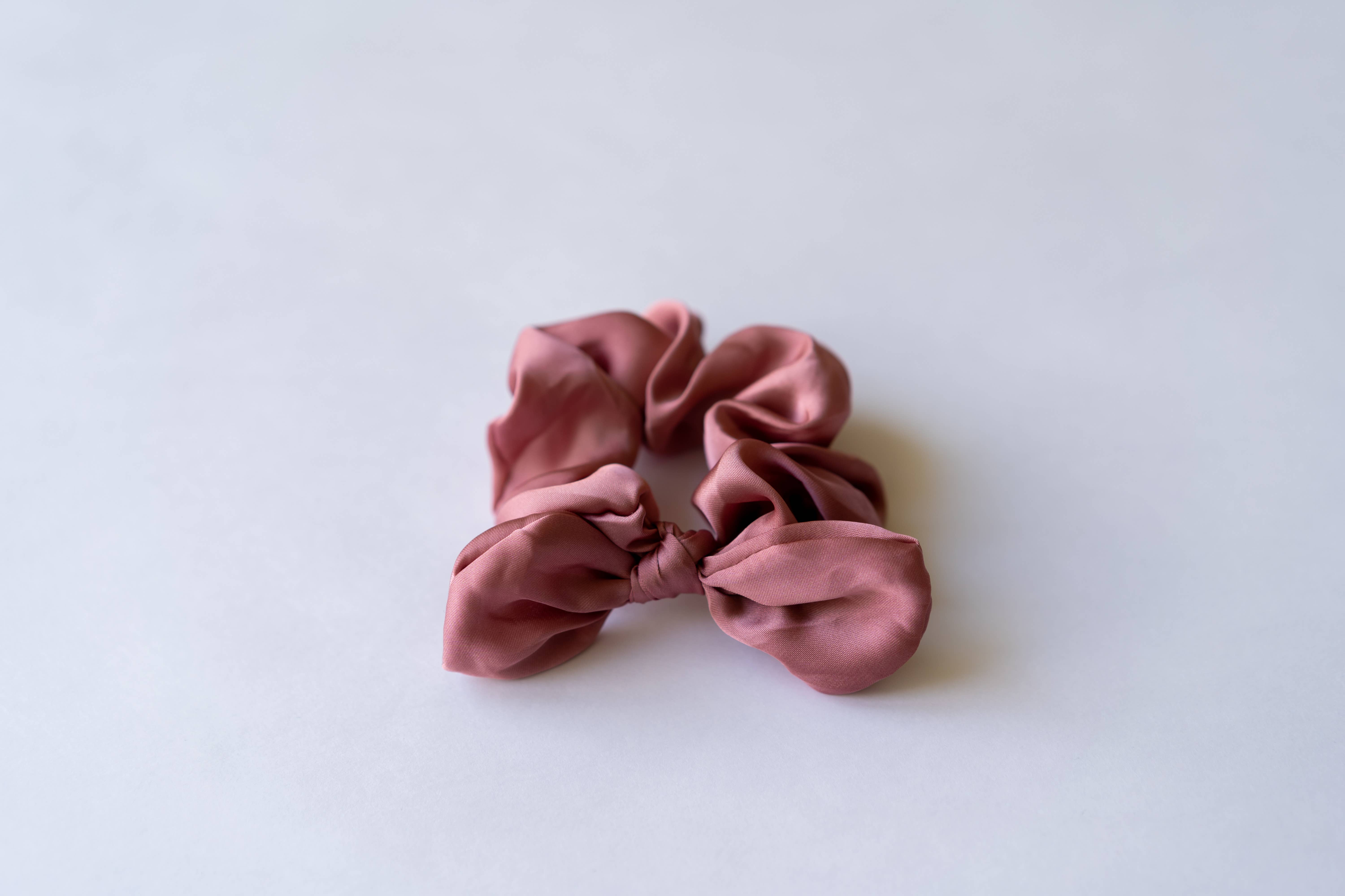 BRITTs. BOWs - Wholesale Scrunchie - Women's - Satin Rose Hair Scrunchie Bow1