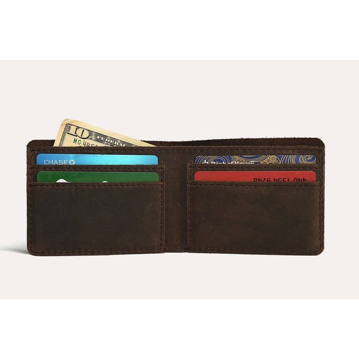 Porte-monnaie marron Step Up pour la vente par Kiko Leather