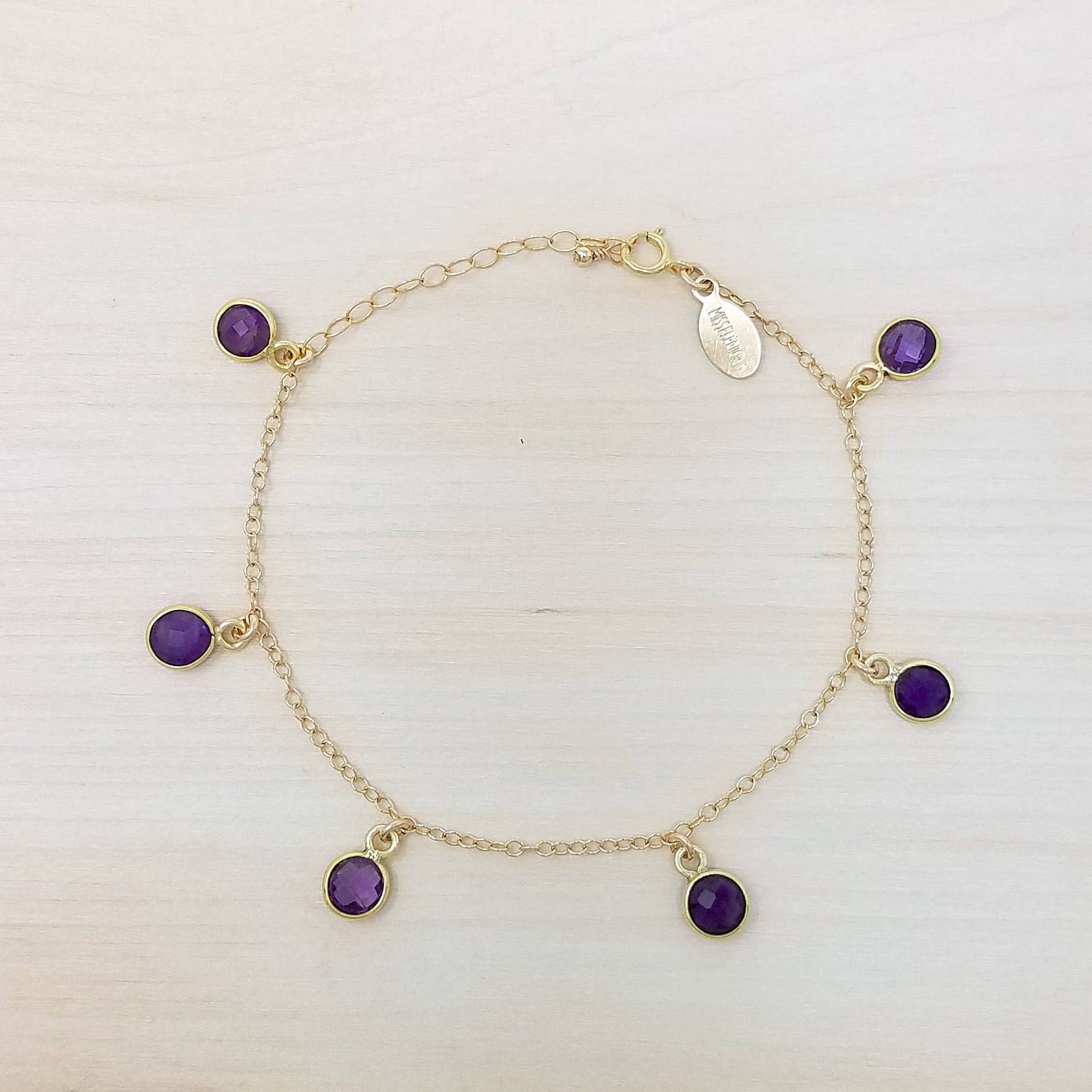 MissElenious Jewelry - Wholesale Charm/Dangle Bracelet - Amethyst Shaker Bracelet1