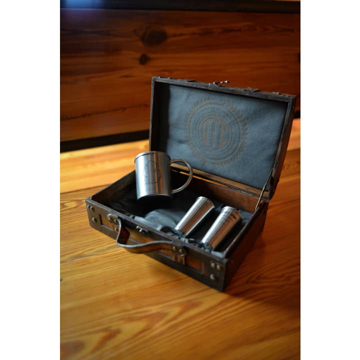 Original Tin Cup Co. – Großhandel Cocktail-/Schnapsglas – Griff frei Original Blechbecher mit Cup-Logo
