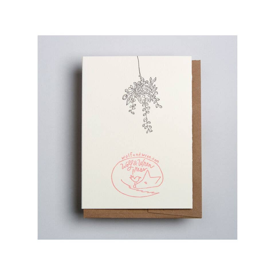 Wolf & Wren Press - Wholesale Thinking of You Card - Thinking of You1