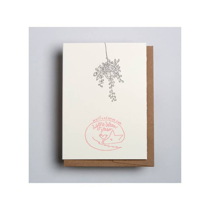 Wolf & Wren Press - Wholesale Thinking of You Card - Thinking of You1