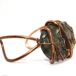 Farah Yazid Designs - Wholesale Cuff Bracelet - Copper Labrodorite Cuff Bracelet0