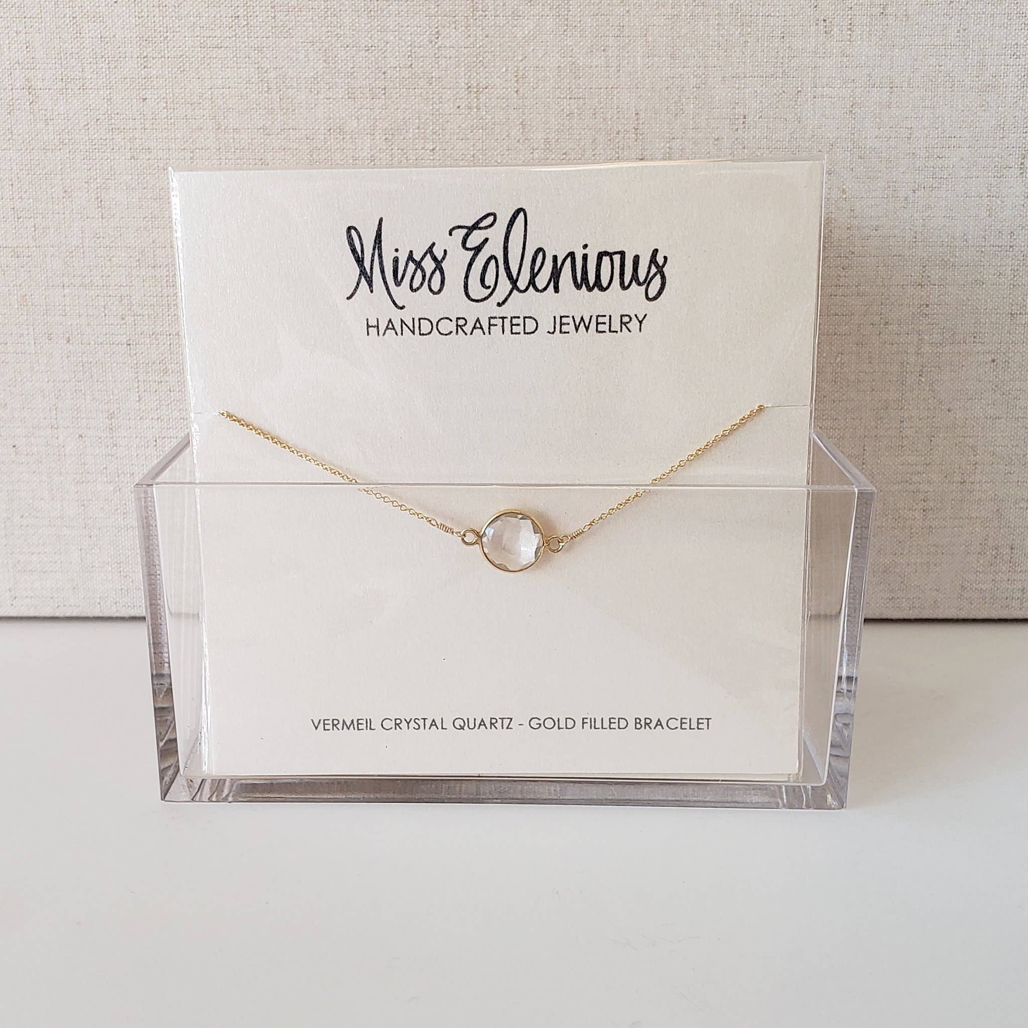 MissElenious Jewelry - Wholesale Charm/Dangle Bracelet - Solid Chain - Shimmer Druzy Gemstone Bracelet1