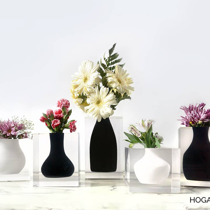 JR William – wholesale Vas – Soho svart handgjuten äkta akryl Hogan Bud Vase Present4