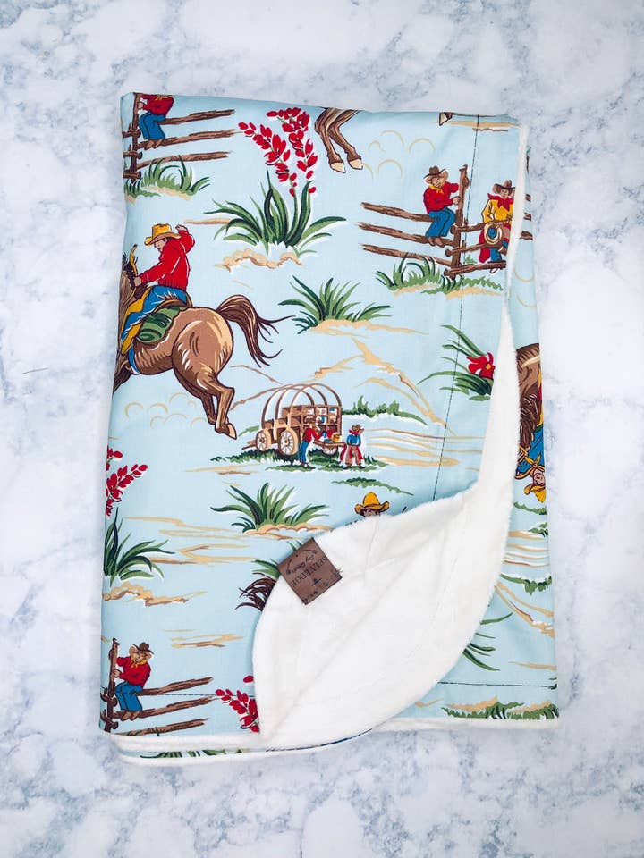 Selvedge Dry Goods - Wholesale Bedding Blanket - Kids & Baby - Cowboy Baby Blanket1