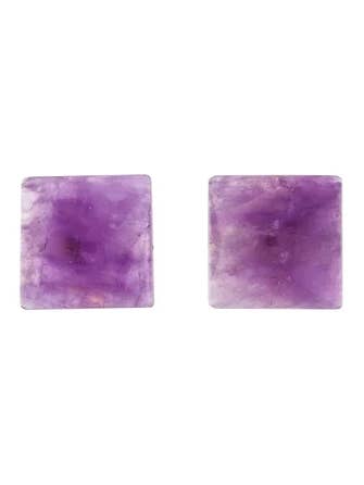 Amethyst Stud Earrings for wholesale by Ore & Gold