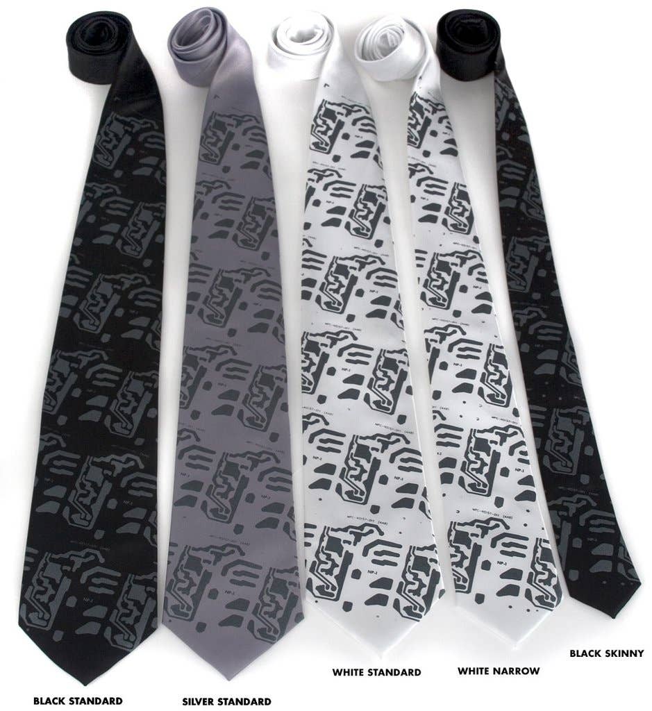 Cyberoptix Tie Lab - Wholesale Necktie - Men's - Circuit Board Necktie: Electro Print Tie.2