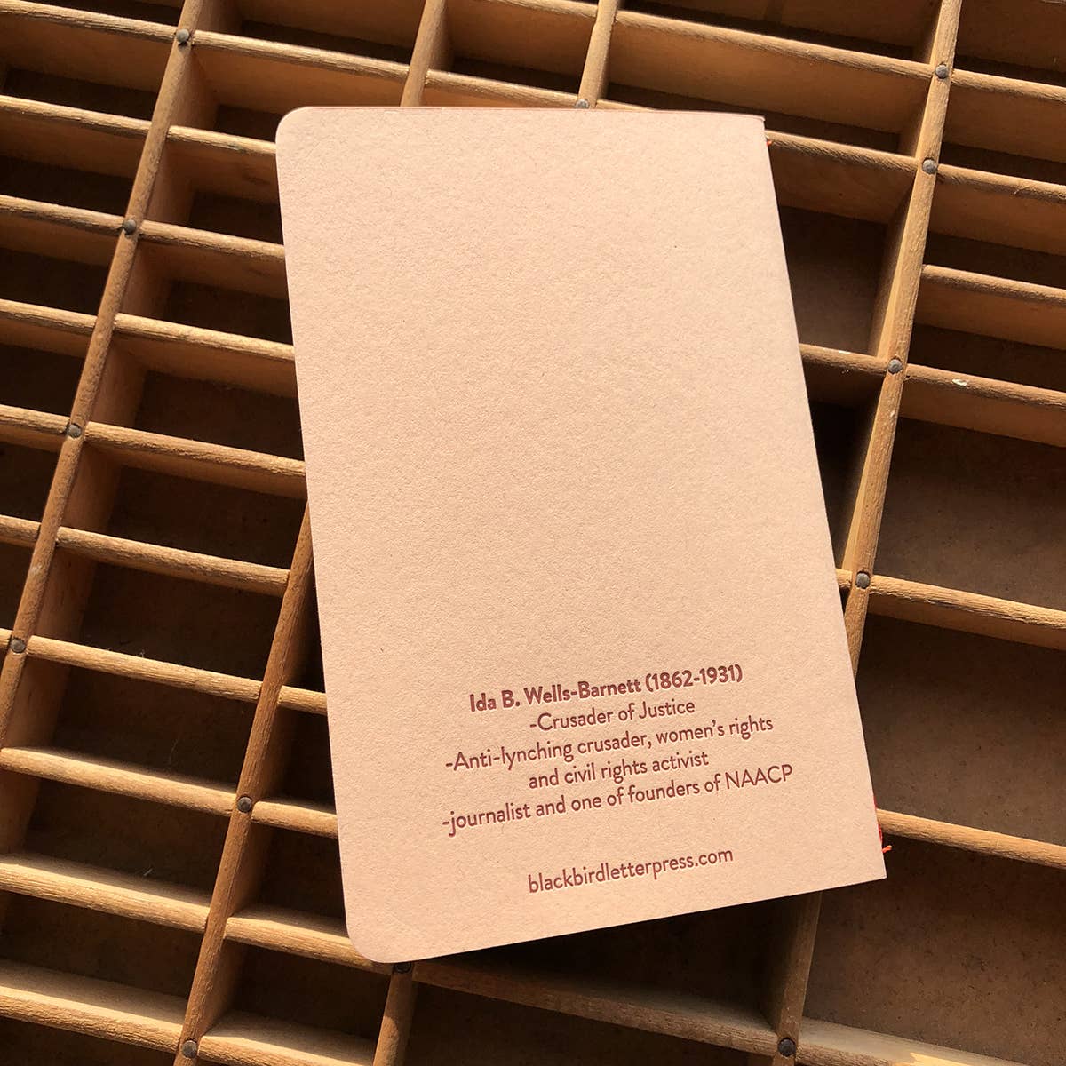Blackbird Letterpress – Caderno por atacado – Caderno Ida B. Wells4