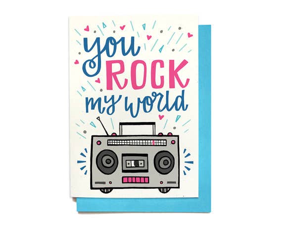 Hennel Paper Co. - Wholesale Love Card - Love Card - You Rock My World0