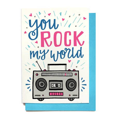 Hennel Paper Co. - Wholesale Love Card - Love Card - You Rock My World0