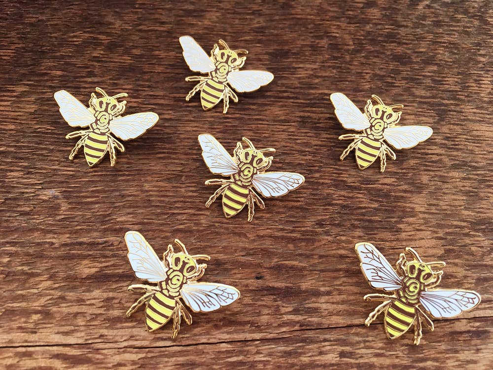 Noteworthy Paper & Press - Wholesale Lapel Pin/Button - Honey Bee Enamel Pin5