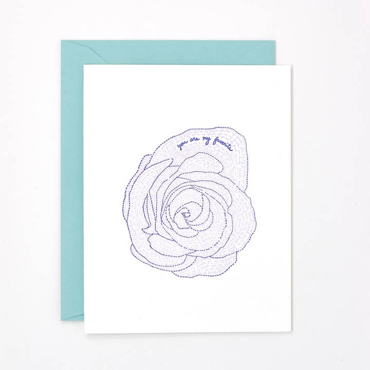 Carte de vœux pour la fête des mères, You Are My Favorite pour la vente par Helen Edna