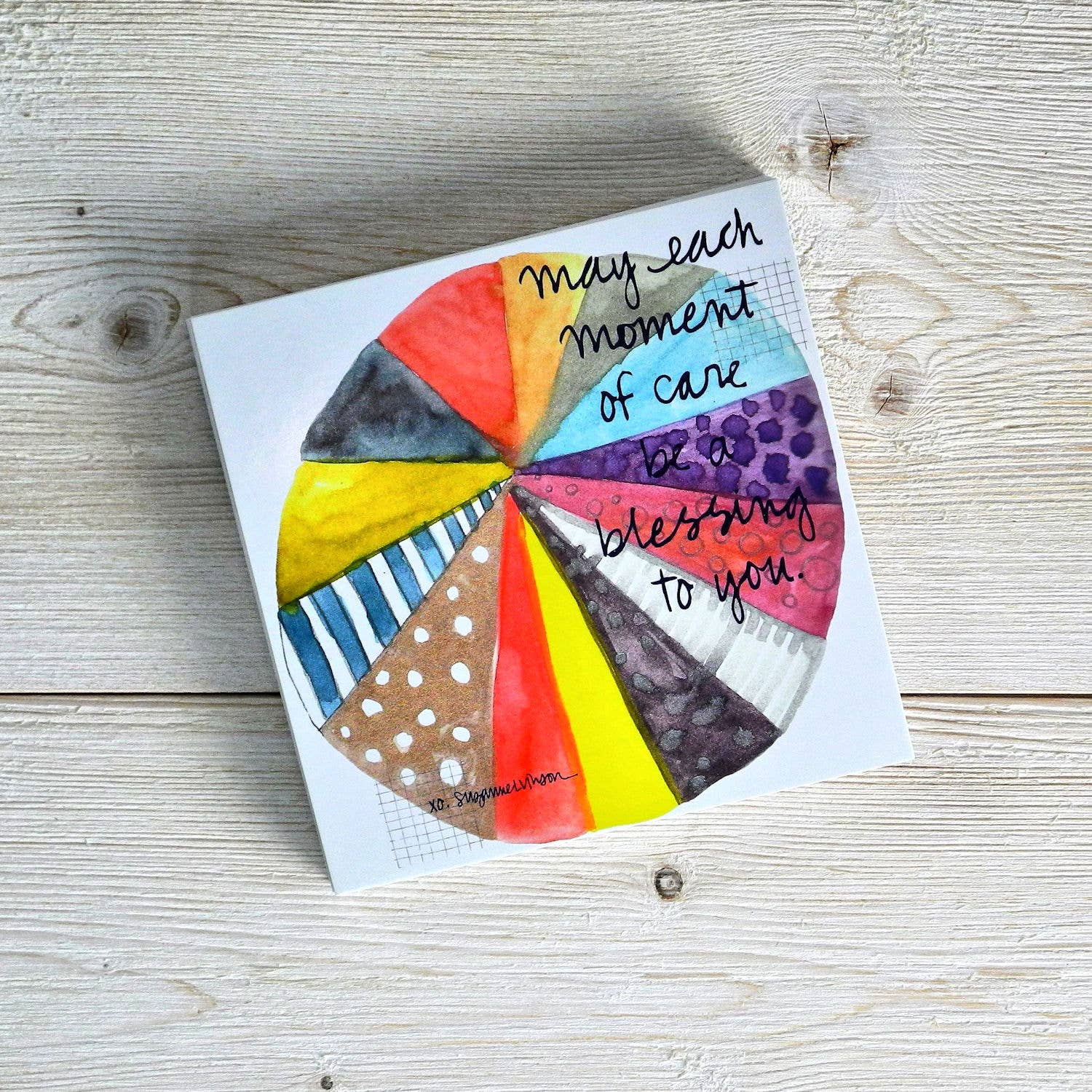 Silver Tree Art by Suzanne L. Vinson - Wholesale Religious Card - Blessing Of Care - Prayer Cards1