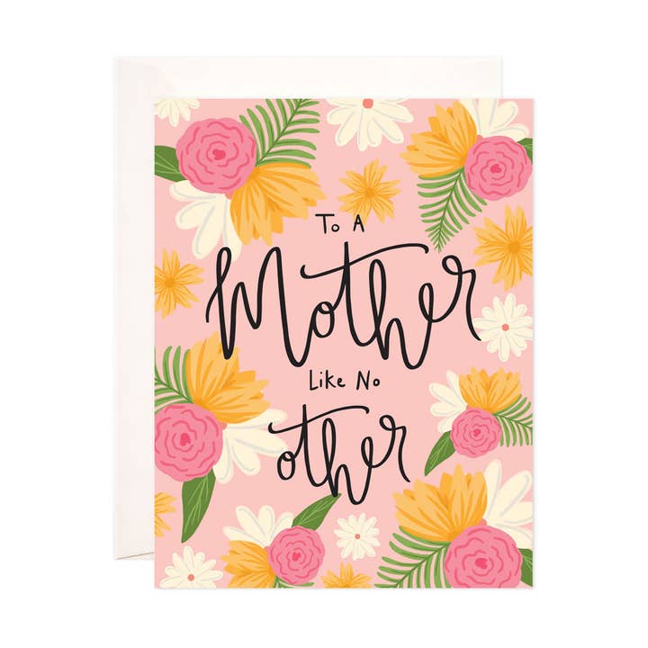 Bloomwolf Studio - Vendita all'ingrosso Biglietti di auguri per la Festa della Mamma - Mother Like No Other, biglietto di auguri floreale per la festa della mamma0