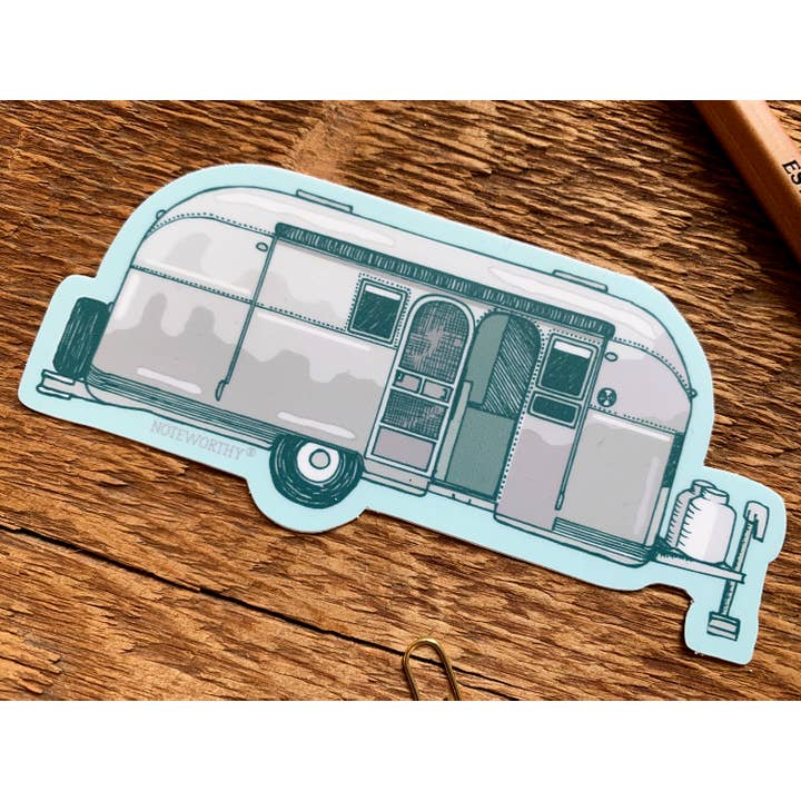 Noteworthy Paper & Press – Großhandel Aufkleber – Silberner Camper Aufkleber2