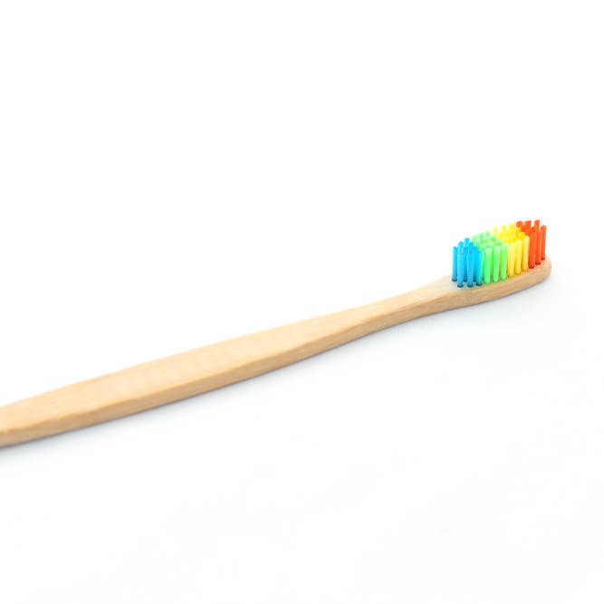 Dirt Don't Hurt - Wholesale Toothbrush - Bamboo Toothbrush with Rainbow Bristles