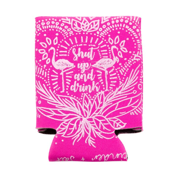 Can Cooler - Shut Up & Drink for wholesale by Cinder + Salt