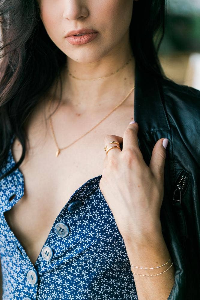 Katie Dean - Wholesale Band/Stacked Ring - 18K Gold Plated Claw Ring3