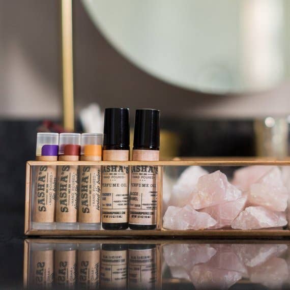 Sasha's Hand Poured Bath and Body - Wholesale Roll-On Fragrance - Perfume Oil Rollerball Bottle 1/3 oz1