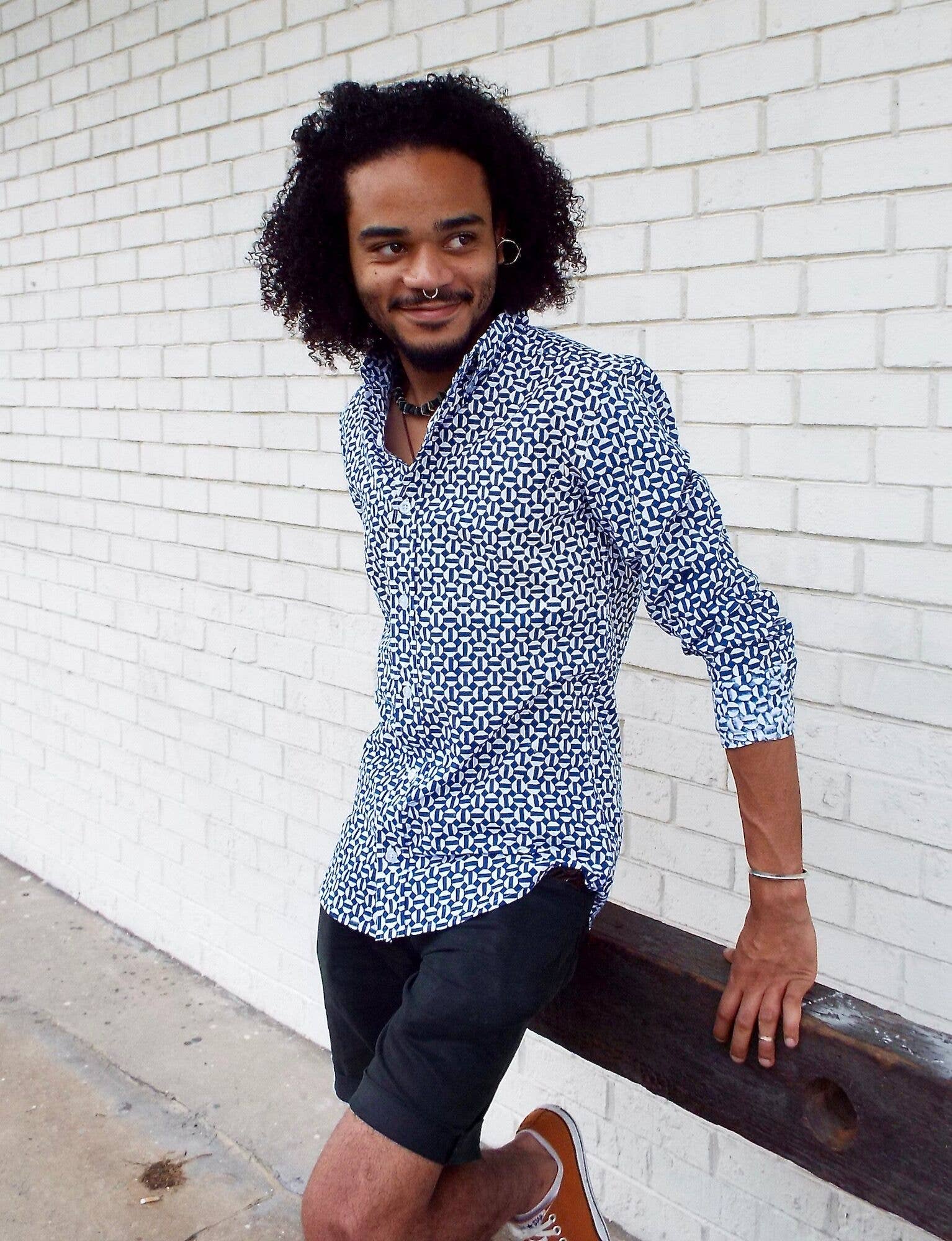 Passion Lilie - Wholesale Button Down Shirt - Men's - Hex Flex Men's Button Down Shirt Organic Cotton0