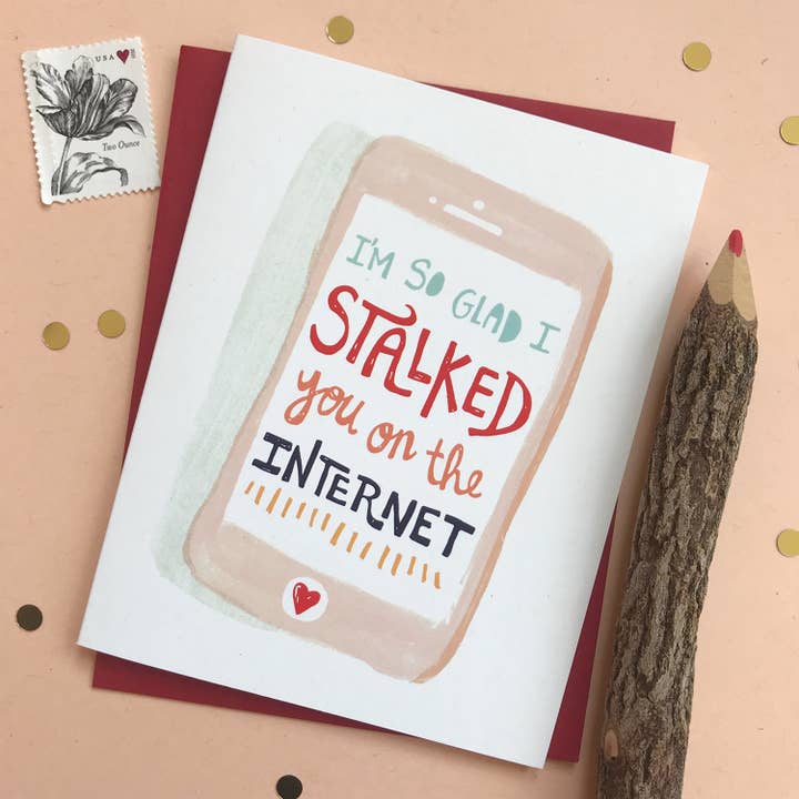 Paper Pony Co. - Wholesale Valentine's Day Card - Internet Stalker Valentine Card