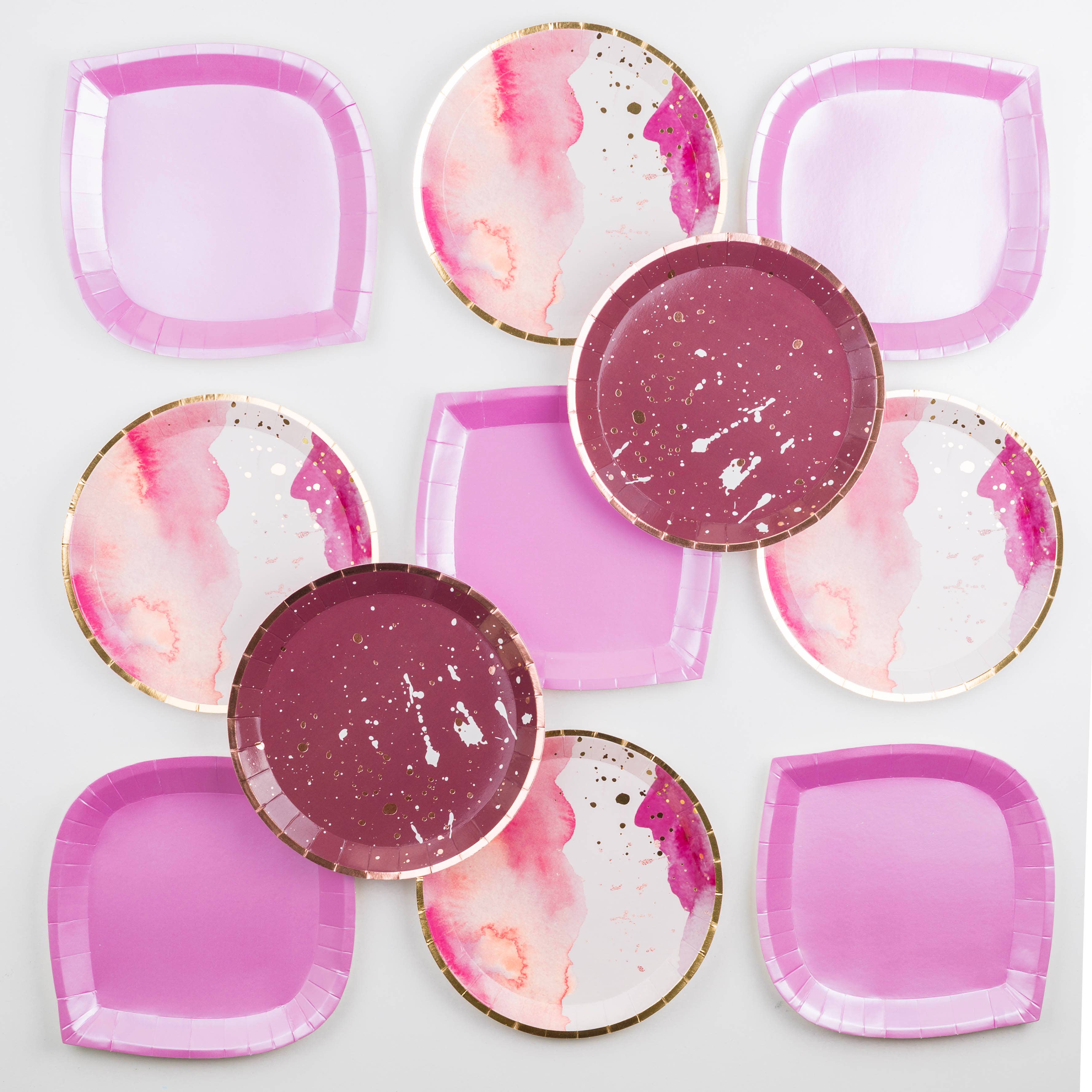 Jollity & Co. + Daydream Society – wholesale Disposable plate – Pretty in Pink Dessert Plates - 8 Pk.2