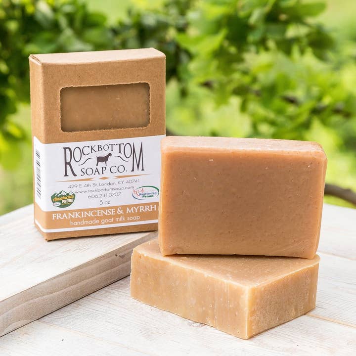 Rock Bottom Soap - Wholesale Bar Soap - Frankincense & Myrrh Goat Milk Soap