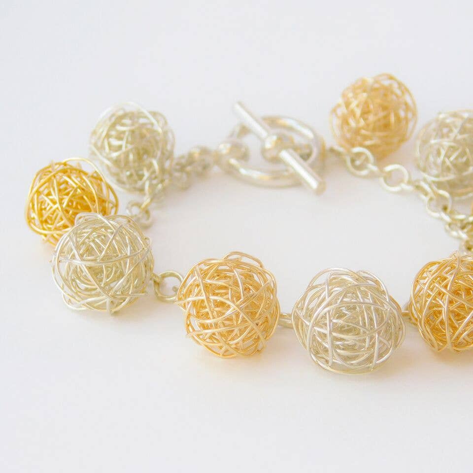 Silverthread Designs - Wholesale Charm/Dangle Bracelet - Gold-Filled and Silver – Silverthread Bobble Bracelet0