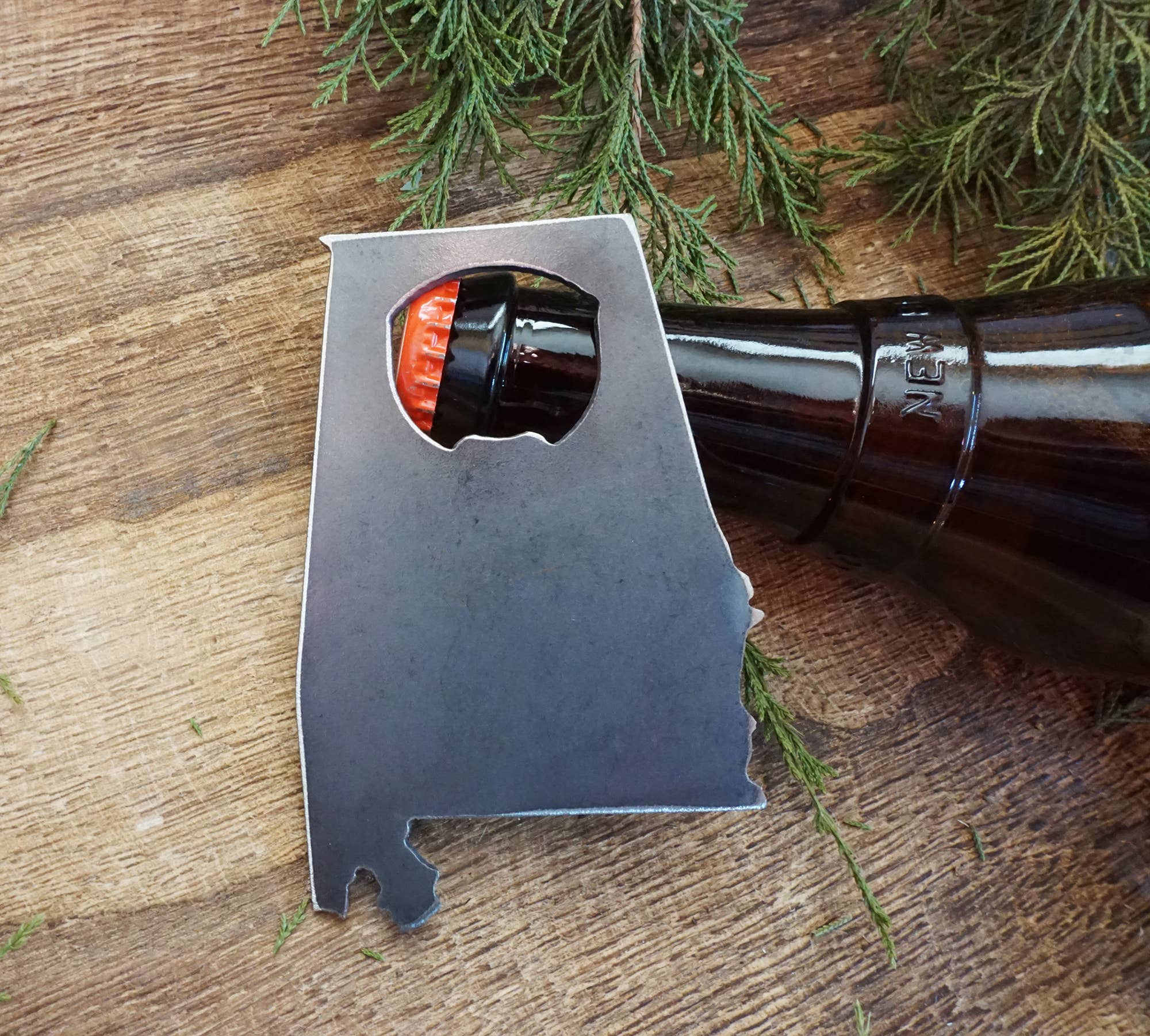 BE Creations & Designs, Inc. - Wholesale Bottle/Wine Opener - Alabama State Bottle Opener made from Recycled Raw Steel