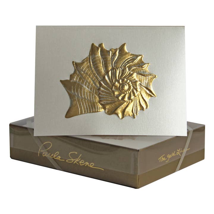 Satin Whelk Blank Card for wholesale by PAULA SKENE DESIGNS