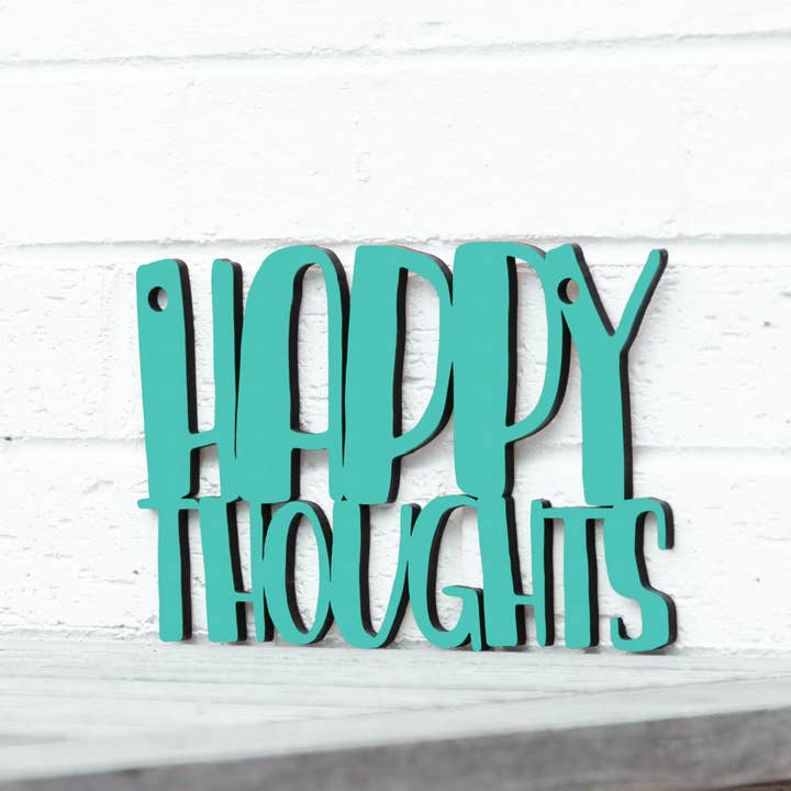 Spunky Fluff - Wholesale Wall Sign - Happy Thoughts2