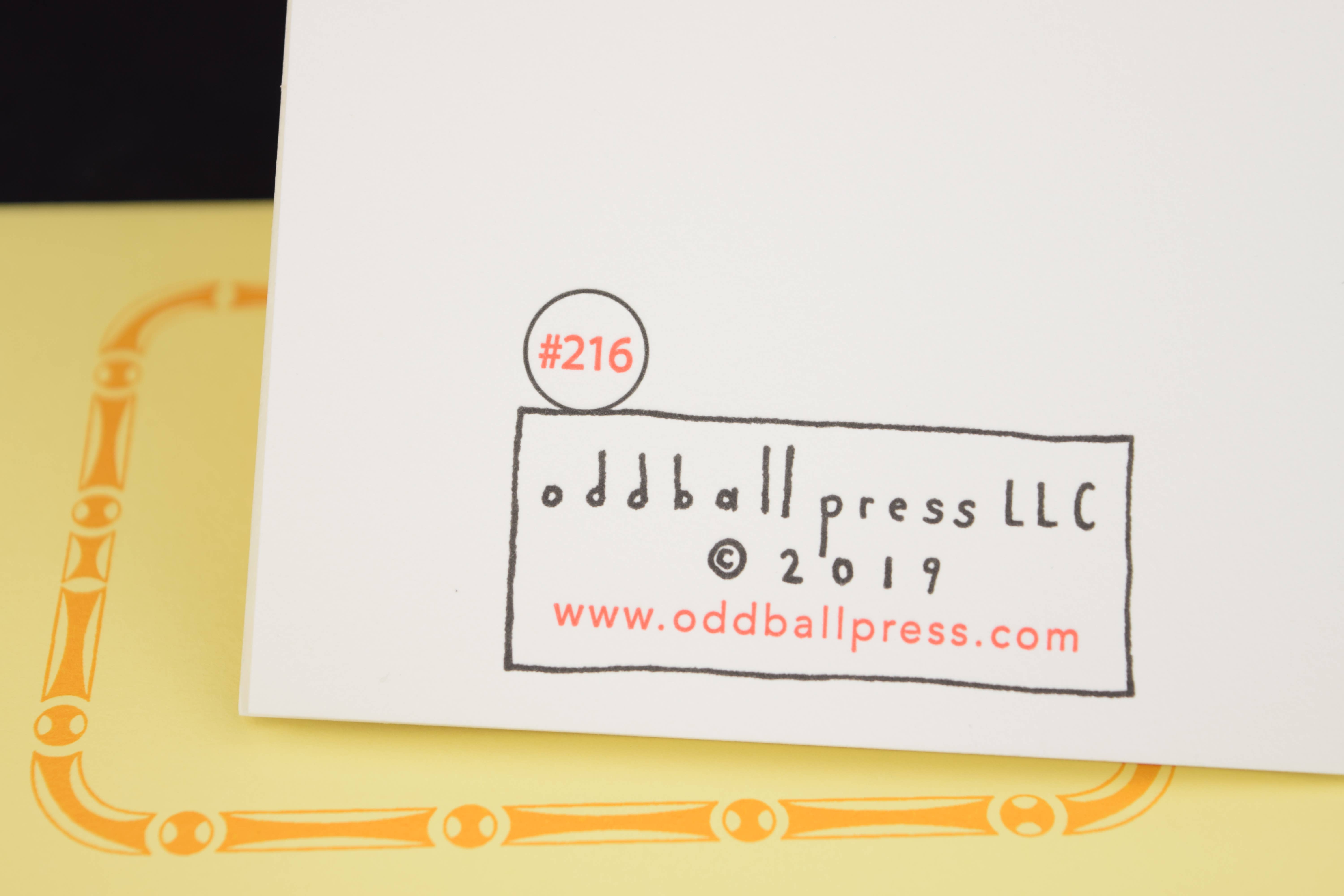 Oddball Press LLC - Wholesale Thinking of You Card - Happy Face Gal Card3