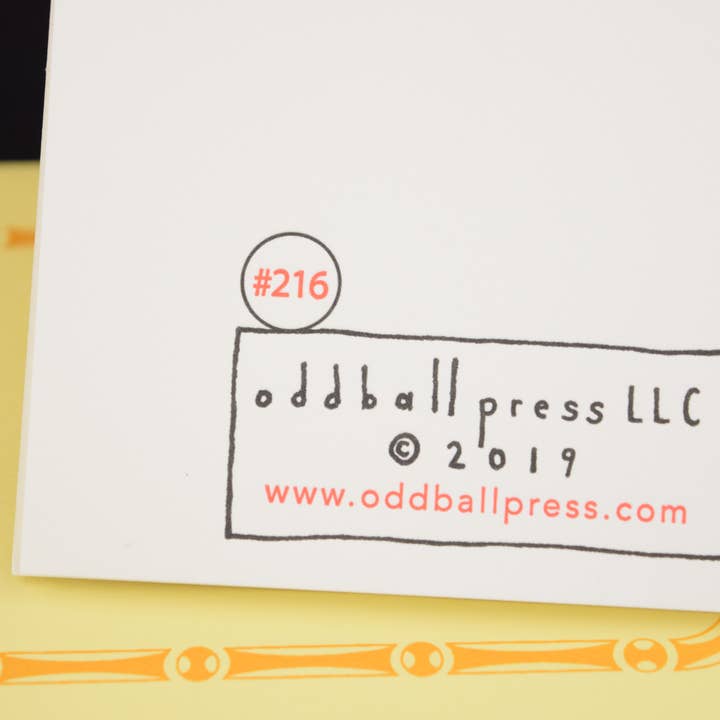 Oddball Press LLC - Wholesale Thinking of You Card - Happy Face Gal Card3