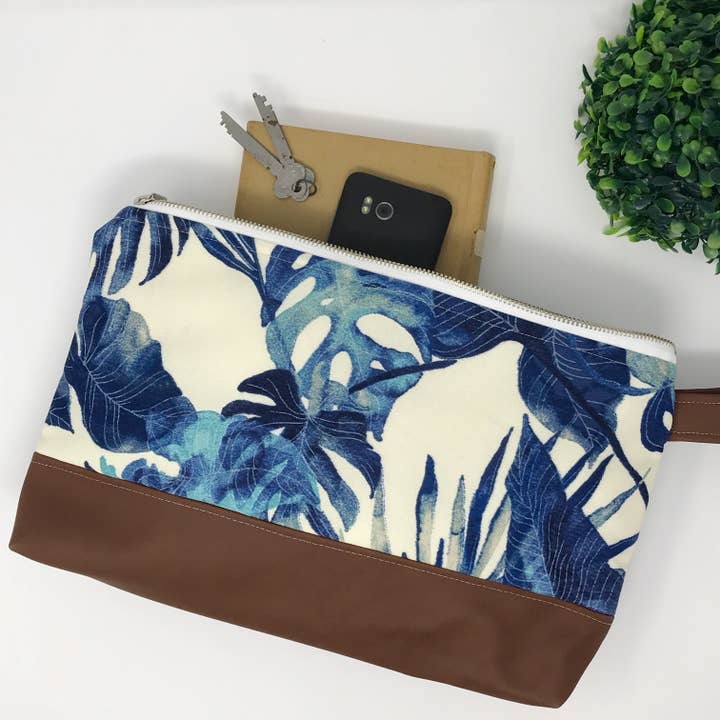 Bracelet moyen - Palme indigo pour la vente par Handcrafted FCD