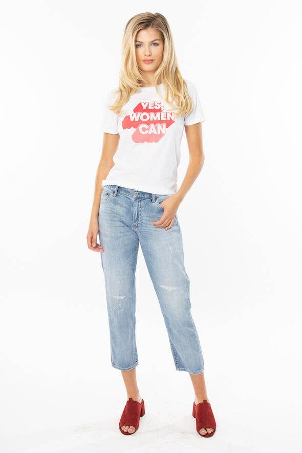 Skylar Yoo - Wholesale Screen Printed T-Shirt - Women's - Yes, Women Can1