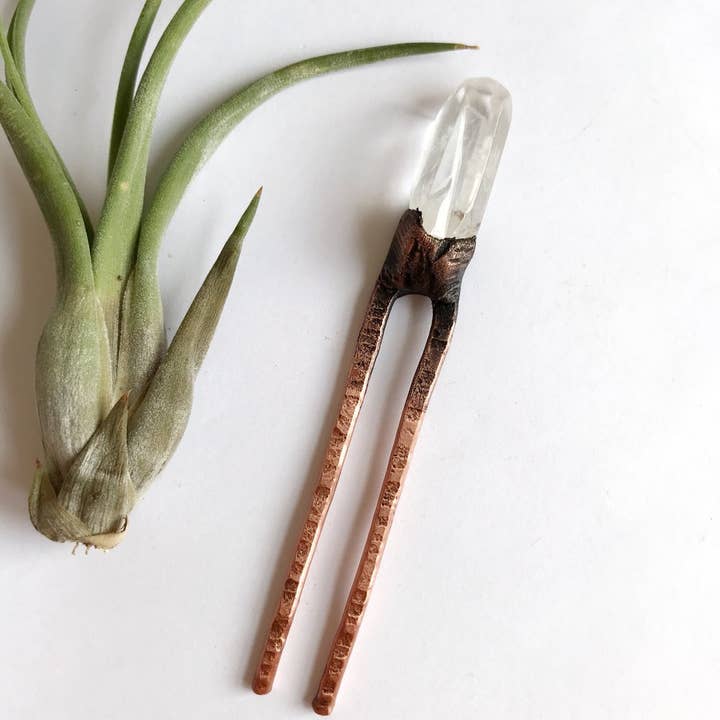 Quartz Hair Pin for wholesale by Aerow
